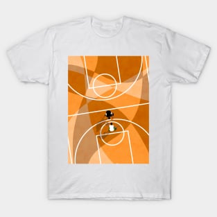 Street Basketball From Above | Aerial Illustration T-Shirt